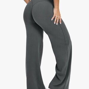 Women's Gray Wide-Leg Pants